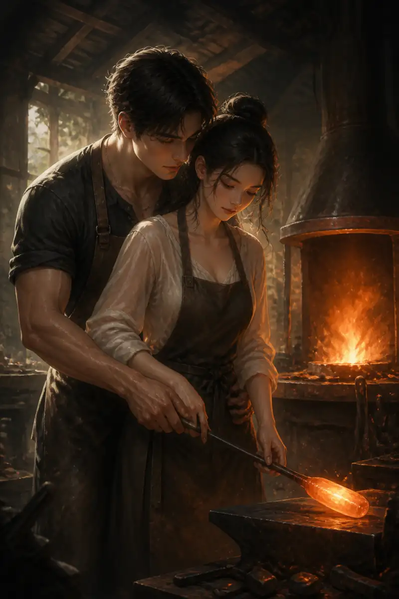 รอยถักทอในจังหวะของเตาหลอม