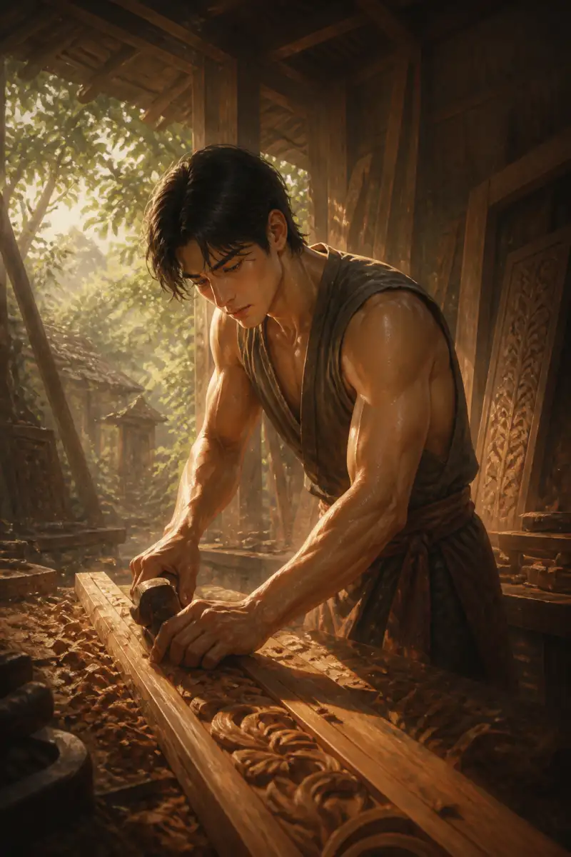 พิกัดหยาดเหงื่อบนแผ่นไม้หอม