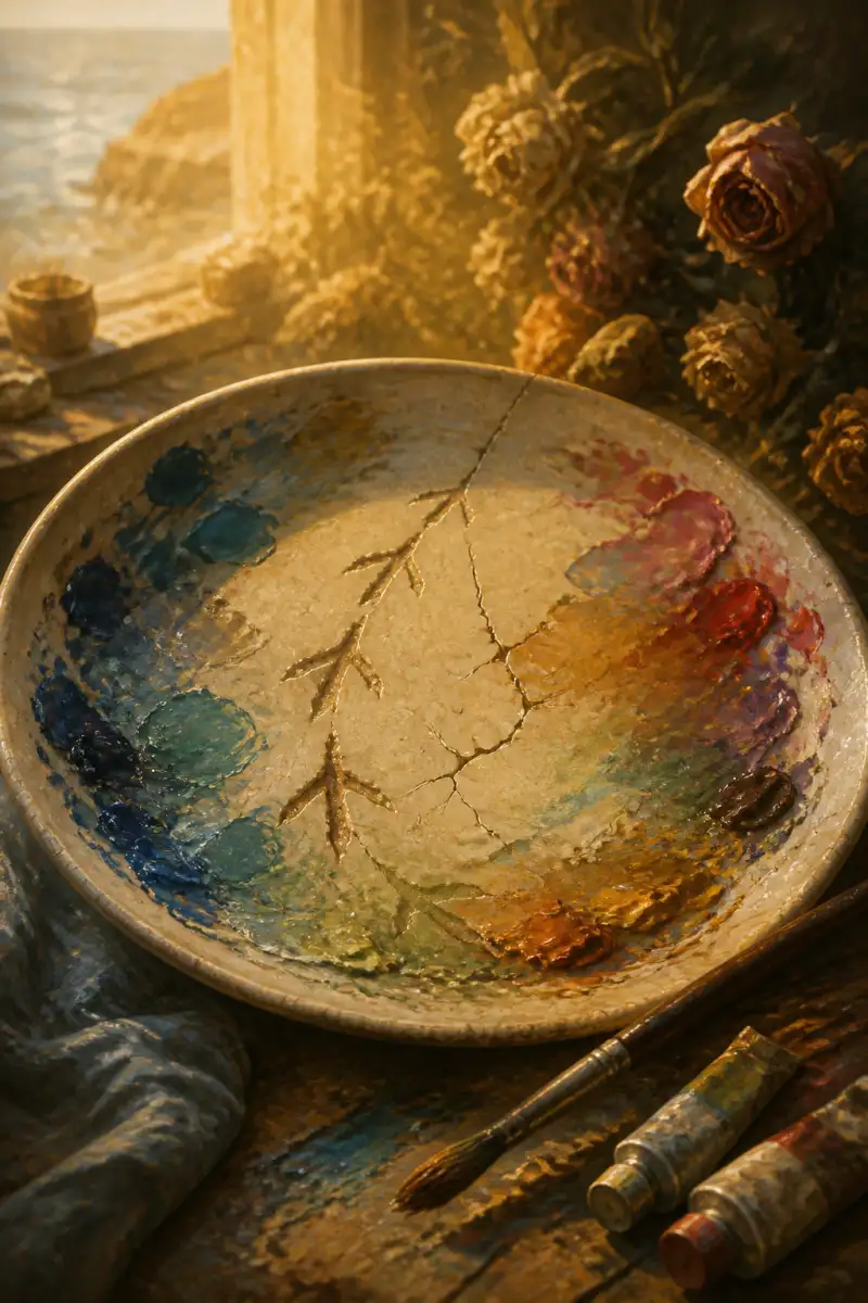 รอยตีนกาบนจานสีแห่งความทรงจำ