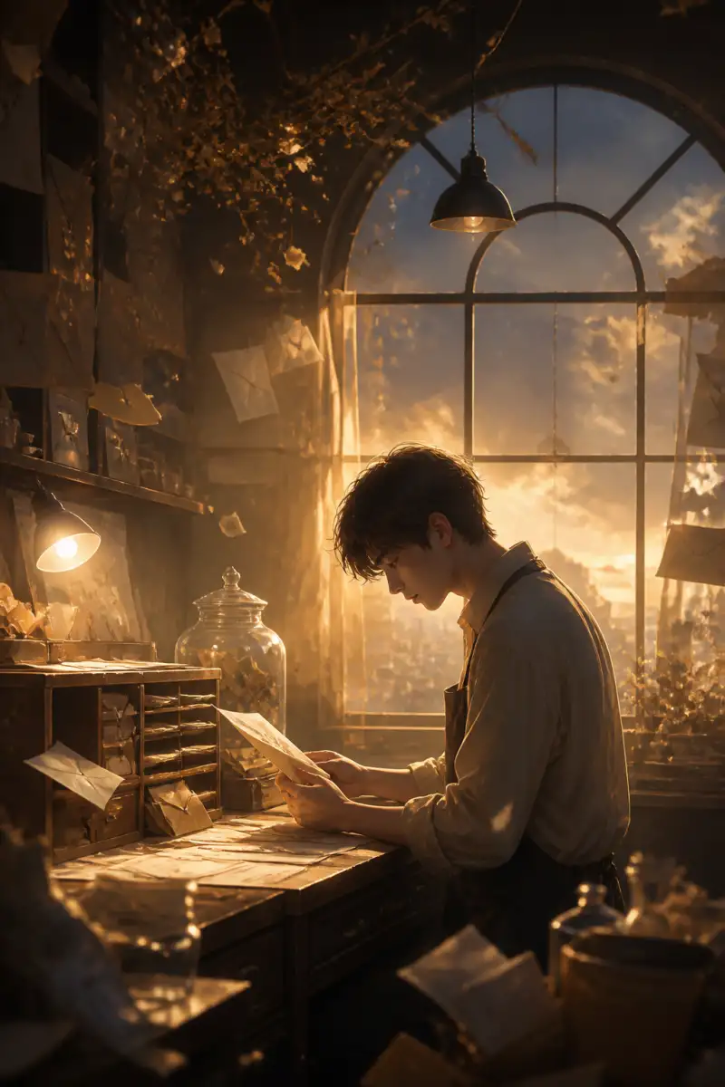 ร้านขัดเกลาเศษเสี้ยวความหวังจากจดหมายที่เขียนไม่จบ